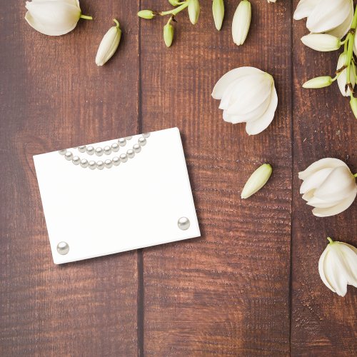 Elegant Pearl Necklace Post_it Notes