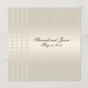 Elegant Pearl Satin Invitations