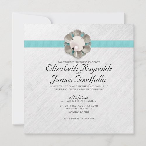 Elegant Pearl Wedding Invitations