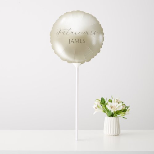 Elegant Pearls and prosecco bridal shower  Balloon