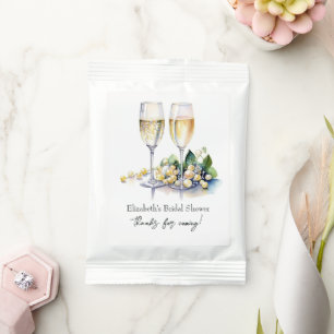 Elegant Pearls and Prosecco Bridal Shower Custom Margarita Drink Mix