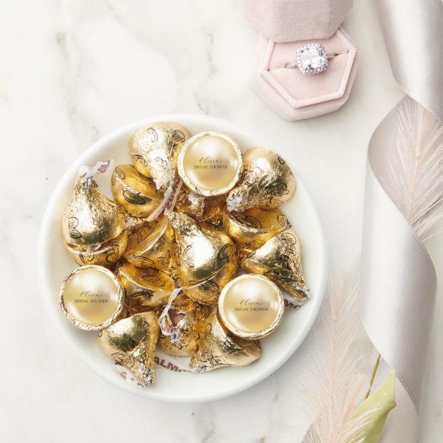 Elegant Pearls and prosecco bridal shower  Hershey®'s Kisses® (Wedding)