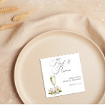 Elegant Pearls and Prosecco Bridal Shower  Napkins<br><div class="desc">Elegant Pearls and Prosecco Bridal Shower Napkins - coordinates beautifully with Bridal Shower Invitation and other items in the collection.</div>