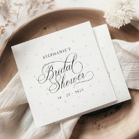 Elegant Pearls Bridal Shower Napkins