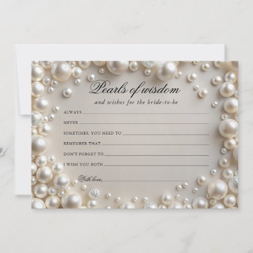 Elegant Pearls of Wisdom Card