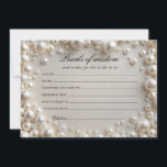 Elegant Pearls of Wisdom Card<br><div class="desc">Click on the “Customize it” button for further personalization of this template. You will be able to modify the name,  including the style,  colors,  and sizes. Matching items available.</div>