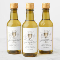 Elegant Pearls & Prosecco Bridal Shower Favor