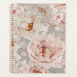 Elegant Peony Floral Planner