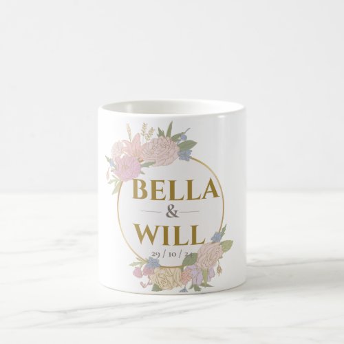 Elegant Peony Lily Rose Wedding      Coffee Mug