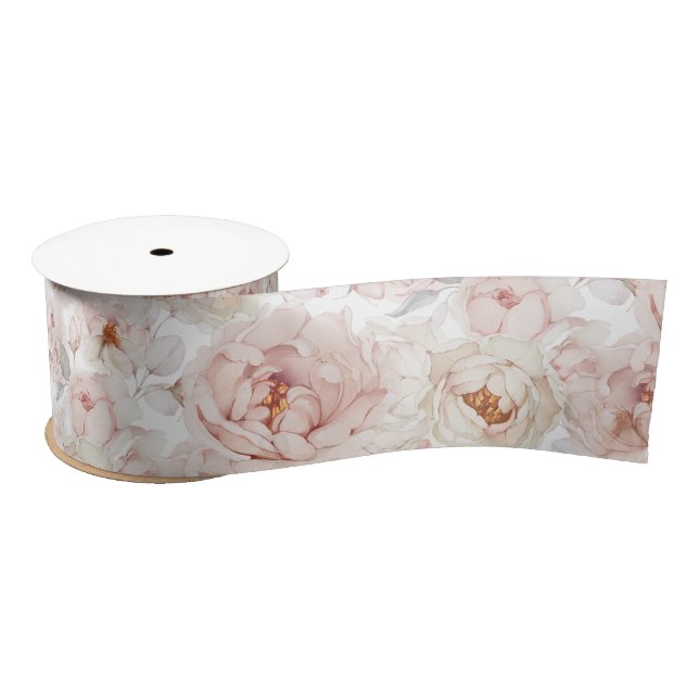  Elegant Peony Ribbon (Spool)