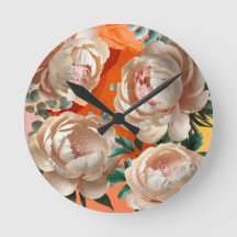 Elegant Peony Throw Pillow Floral Home Décor