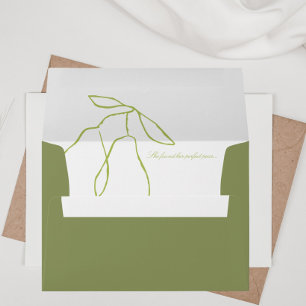 Elegant Perfect Pear Bridal Shower Envelope