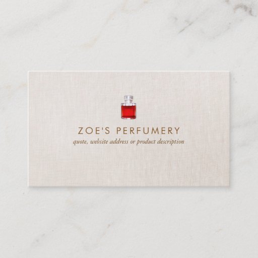 Customizable Elegant Perfume Business Card
