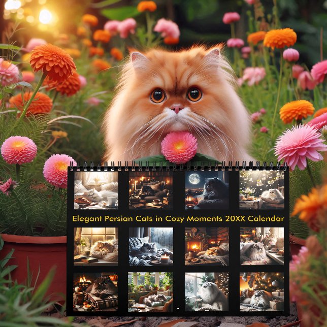 Elegant Persian Cats in Cozy Moments 20XX  Calendar (Creator Uploaded)