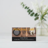 Elegant Personal Chef Business Card (Standing Front)