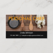 Elegant Personal Chef Business Card (Front)