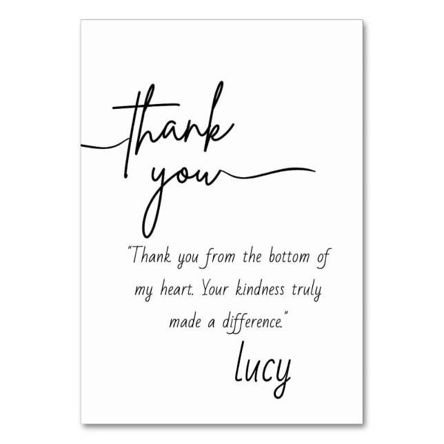 Elegant Personal Thank You Card (Front)