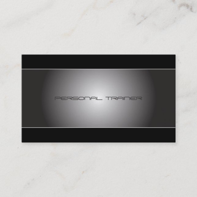 Elegant Personal Trainer Business Card (Front)