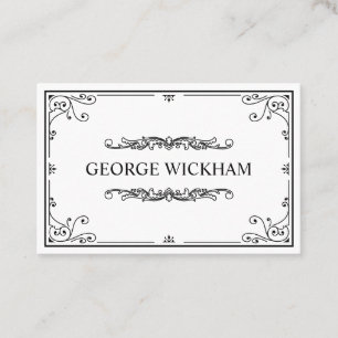 Elegant Personal Vintage Victorian Business Card