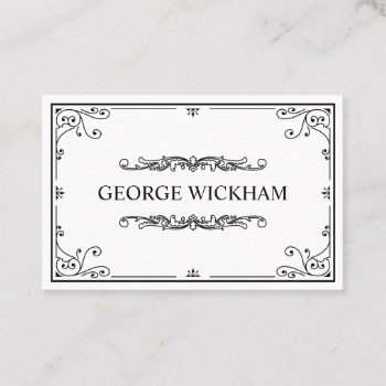 Elegant Personal Vintage Victorian Business Card by forbz4design at Zazzle