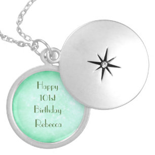 Elegant Personalised 101st Birthday Locket Necklace