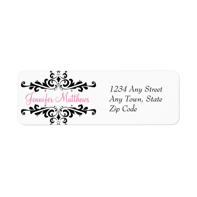 Elegant Personalized Address Labels (Front)