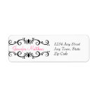 Elegant Personalized Address Labels Swirls | Zazzle