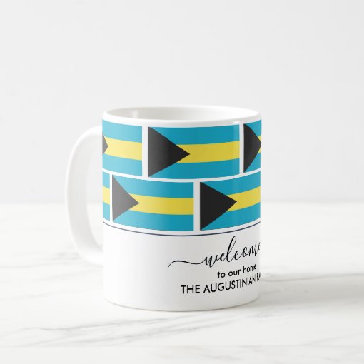 Elegant Personalized BAHAMAS FLAG Coffee Mug Zazzle