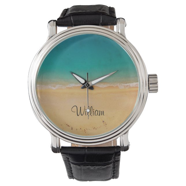 Elegant personalized beach sea watch (Front)