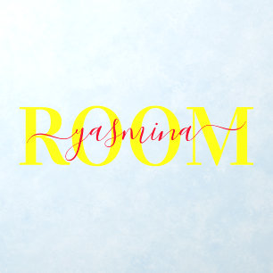 Elegant Personalized Bedroom Nursery Room Name Wall Decal