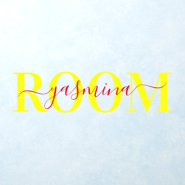 Elegant Personalized Bedroom Nursery Room Name Wall Decal (Insitu 1)