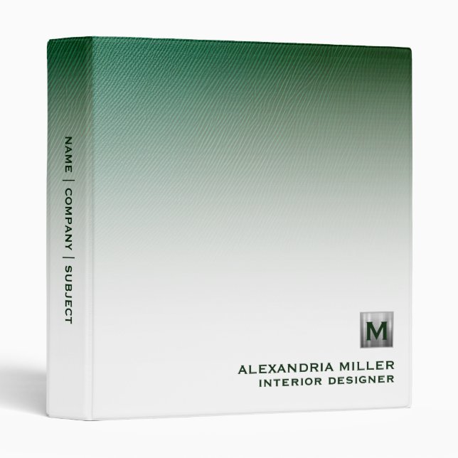 Elegant Personalized Binder (Front/Spine)