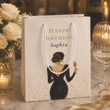 Elegant Personalized Birthday Gift Bag