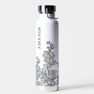 Elegant Personalized Birthday Gift,Larkspur Water Bottle