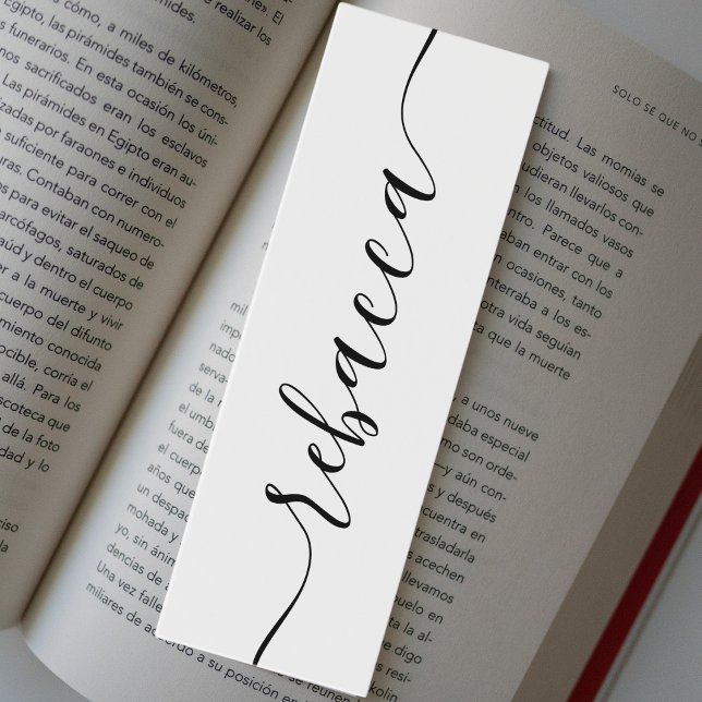 Elegant Personalized Books Bookmark Custom Name (Creator Uploaded)