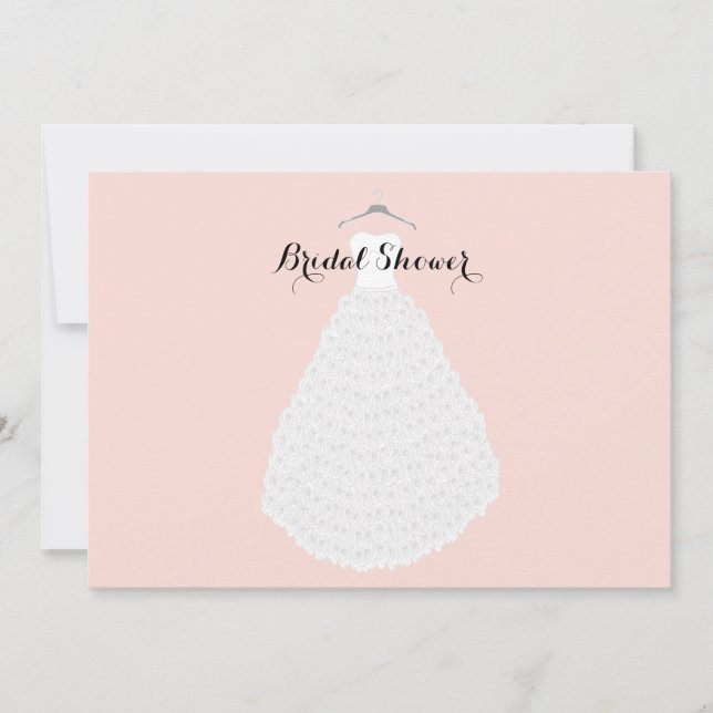 Elegant personalized bridal shower invitation (Front)
