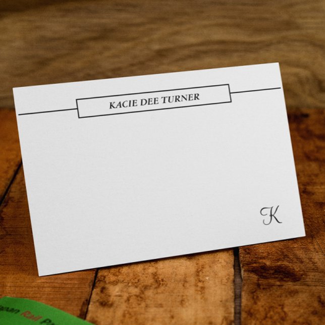 Elegant Personalized Business Flat Note Card (Creator Uploaded)