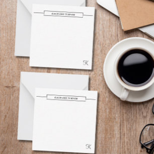 Elegant Personalized Business Flat Note Card