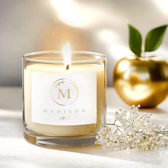 Elegant Personalized Candle Gold (Creator Uploaded)