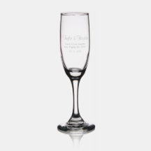 Elegant Personalized Champagne Flute