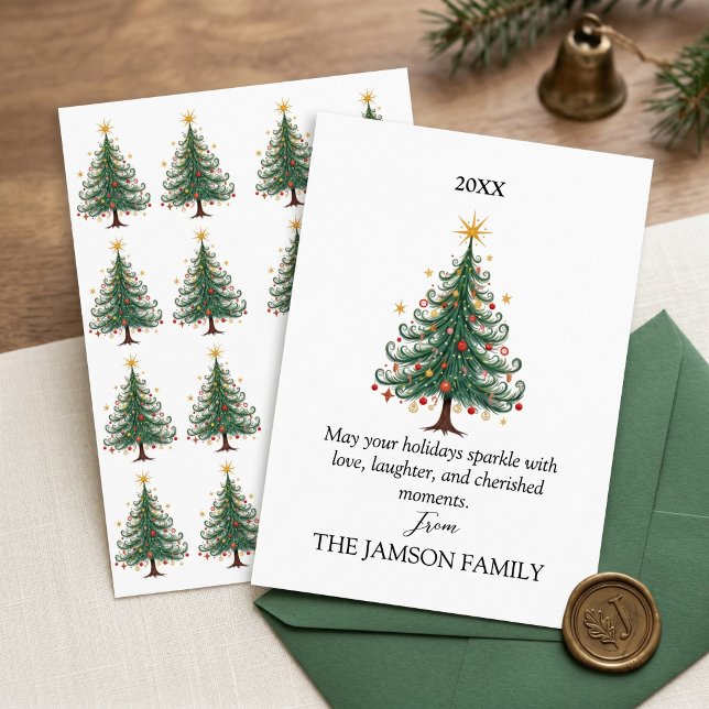 Elegant Personalized Christmas Card  (Creator Uploaded)
