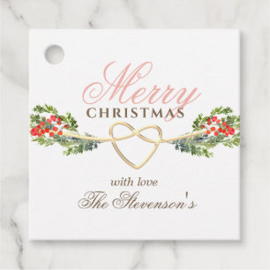Elegant Personalized Christmas Gift Tag