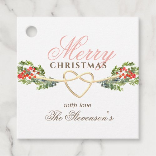 Elegant Personalized Christmas Gift Tag