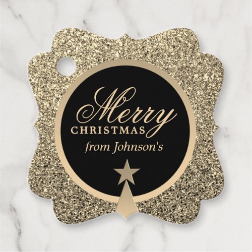 Elegant Personalized Christmas Gift Tag
