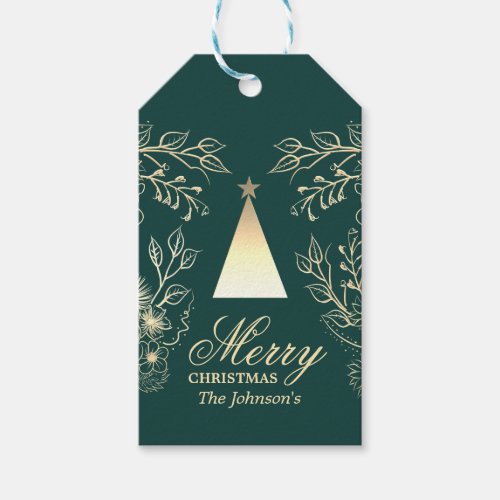 Elegant Personalized Christmas Gift Tags