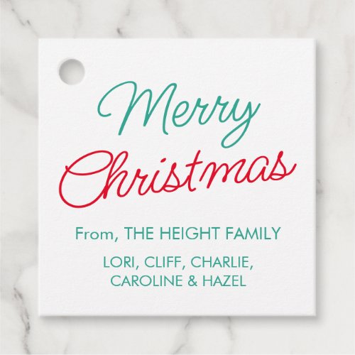 Elegant Personalized Christmas Gift Tags
