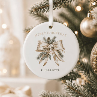 Elegant Personalized Christmas Ornament
