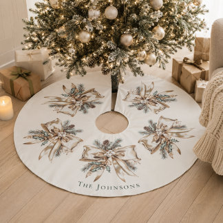Elegant Personalized Christmas Tree Skirt
