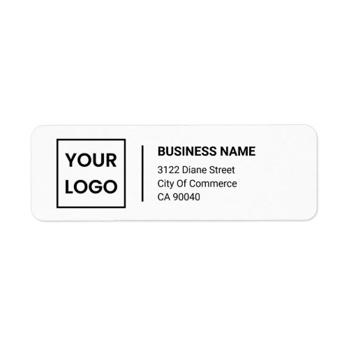 Elegant Personalized Corporate Return Address  Label