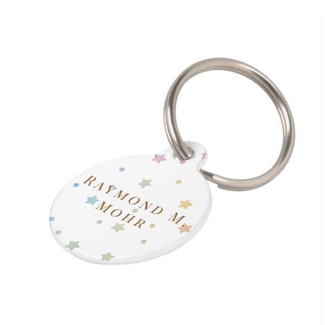 Elegant Personalized Custom Name Pet ID Tag (Side)